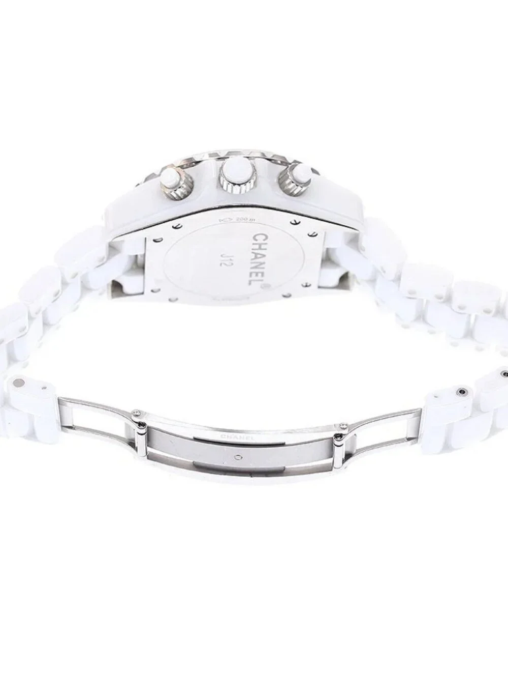 CHANEL J12 white ceramic H2009 9P diamond chronograph Automatic Men's_958300